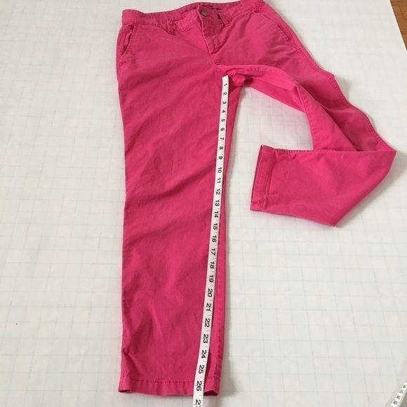 Gap Girlfriend Khakis Pink Relax Fit Straight Pant - Picture 6 of 12